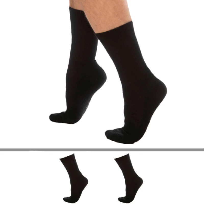 Image of DIM 2-Pack Outdoor Work Socks - Black 43/46