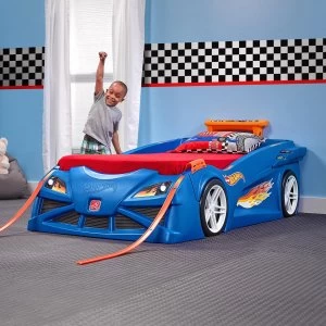 Image of Step2 Hot Wheels Cot To Toddler Bed