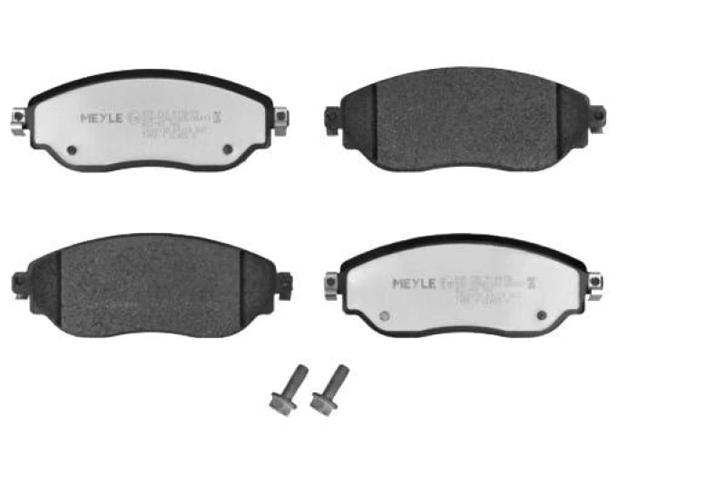 Image of MEYLE 025 220 8718/PD Brake pad set Front Axle, not prepared for wear warning indicator, MEYLE-PD Quality Brake Pad Set,disc brake (402)