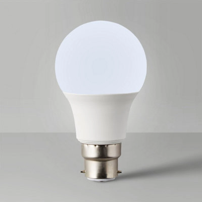 Image of ValueLights 6 Pack B22 White Thermal Plastic GLS LED 10W Warm White 3000K 800lm Light Bulb White