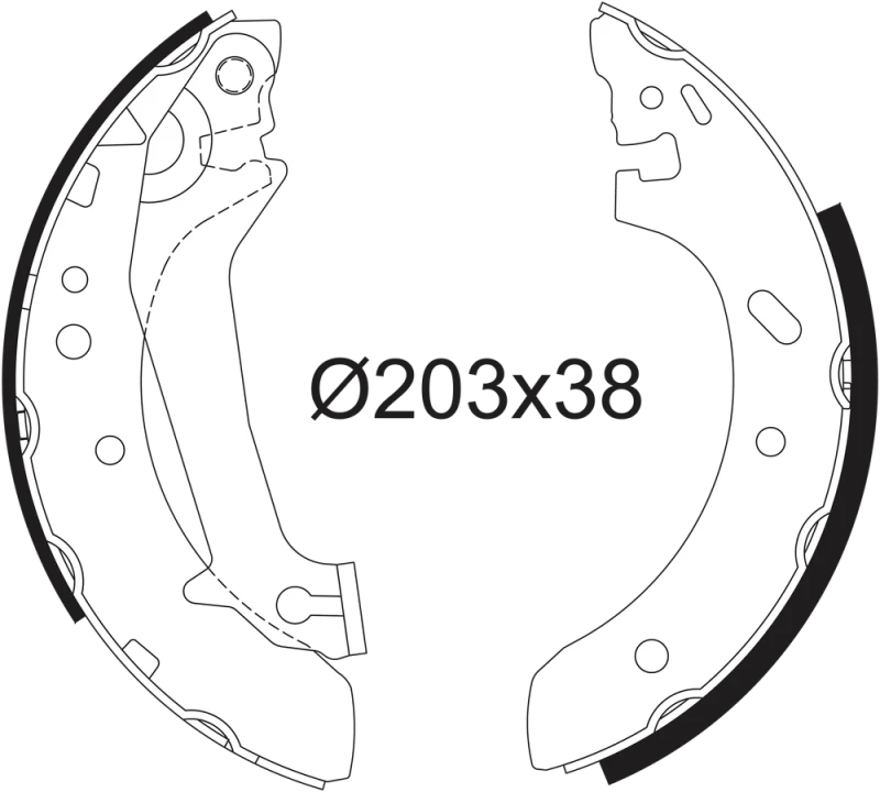Image of Brake Shoe Set VALEO 562632