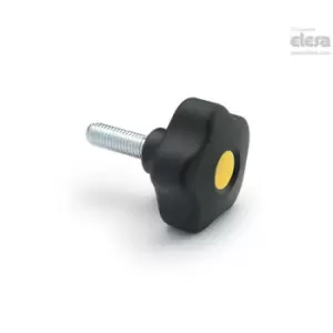 Image of ELESA Lobe knob-VCT.43 p-M6x20-Soft-C3 Grey