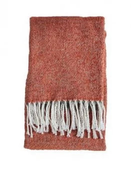 image of Gallery Reversible Throw - Burnt Orange