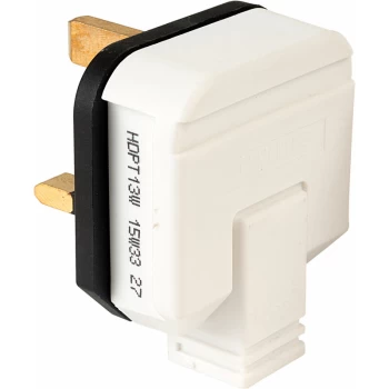 image of HDPT13W Plug 13A Thermoplastic - White - Masterplug