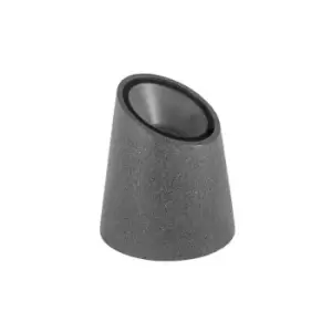 Image of Bend Outdoor Pedestal Light Dark Grey Sandstone Glass LED GU10 1x7W IP65 - Merano
