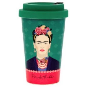 Image of Frida Kahlo Green Vogue Travel Mug