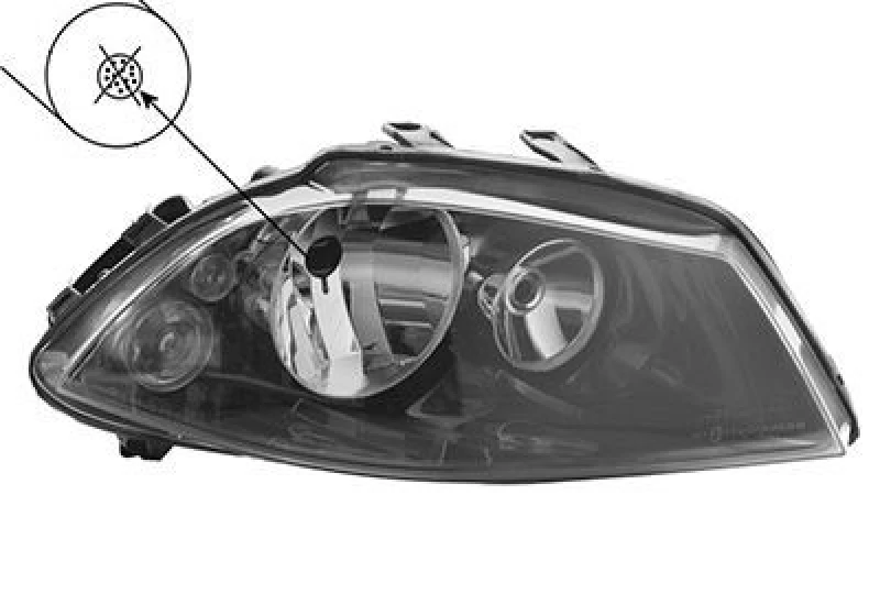 Image of VAN WEZEL Headlight VAN WEZEL 4917988