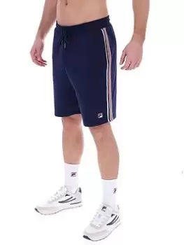 Image of Fila FILA PACE FLEECE SHORT WITH TAPING, Navy Size M Men