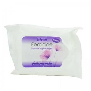 image of Beauty Formulas Feminine Intimate Hygiene Wipes 20s