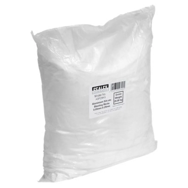 Image of Sealey Aluminium Silicate Blasting Media 0.09mm - 0.25mm ASF25KG Weight: 25kg