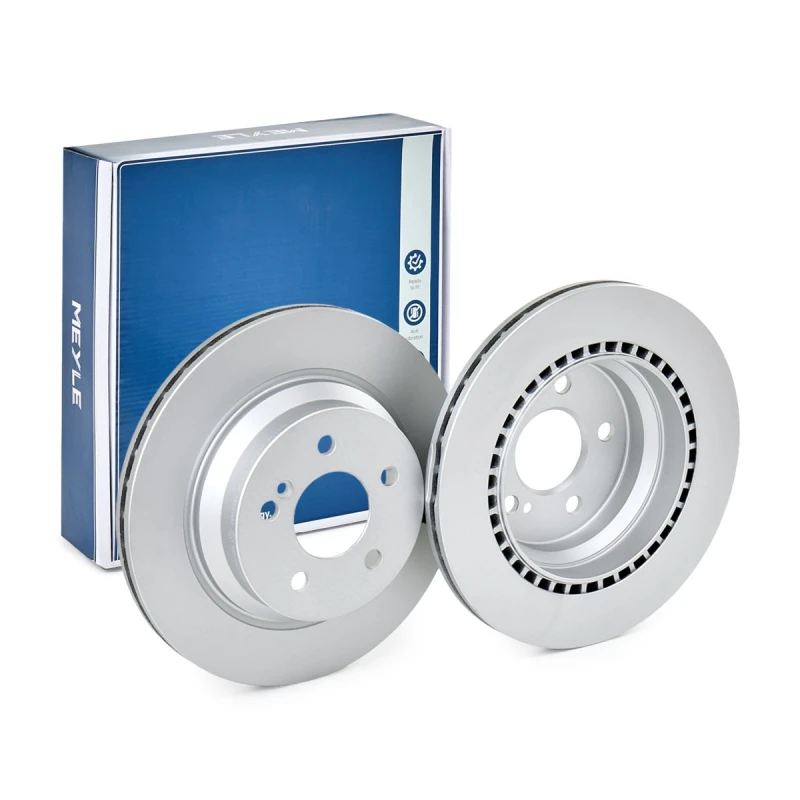 Image of MEYLE 015 523 0038/PD Brake disc Rear Axle, Vented, MEYLE-PD Quality, Zink flake coated, with bolts/screws Brake Disc (82)