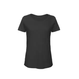 Image of B&C Womens/Ladies Favourite Organic Cotton Slub T-Shirt (S) (Chic Black)