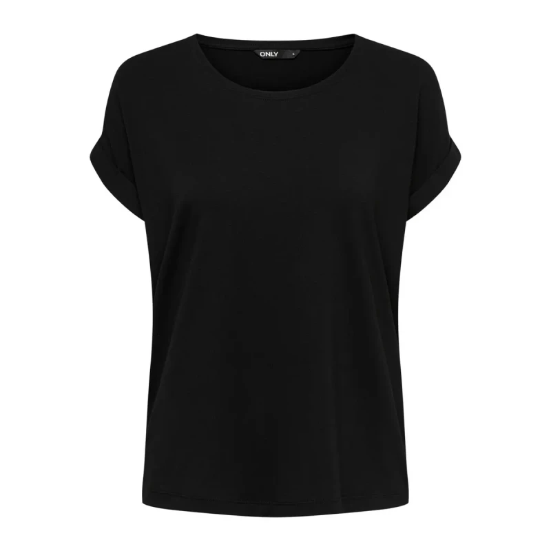 Image of Only Womens T-Shirt Only Moster manches courtes col rond Noir Female M