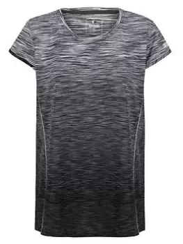 Image of Regatta Hyperdimension II Ombre T-Shirt - Black, Size 12, Women