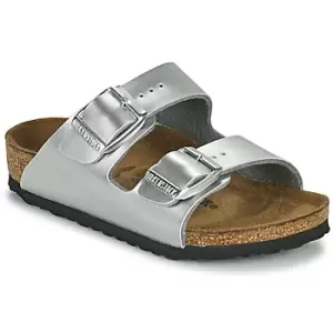 Image of Birkenstock ARIZONA girls's Children's Mules / Casual Shoes in Silver,13.5 kid,1 kid
