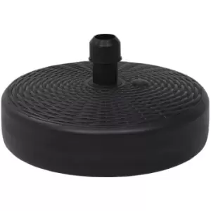 image of Umbrella Base Sand/Water Filled 24 l Black Vidaxl Black