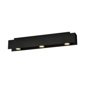 image of Emibig Kenno Black Surface Mounted Downlight 3x GU10