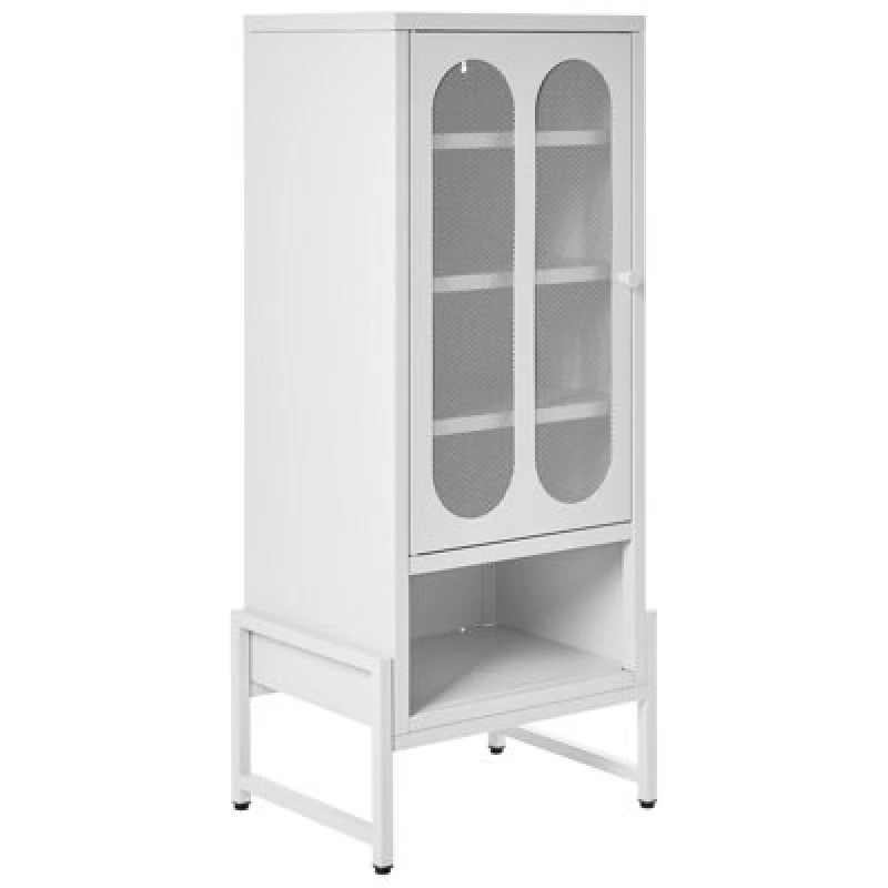 Image of Beliani Industrial Sideboard Soletta Metal White