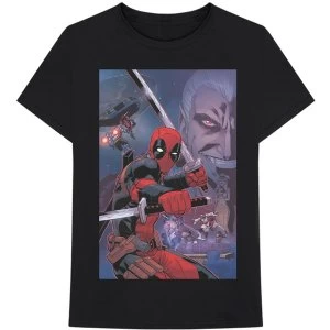 Image of Marvel Comics - Deadpool Composite Mens X-Large T-Shirt - Black