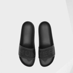 Image of Hunter Mens Original Lightweight Moulded Sliders - Black - UK 9