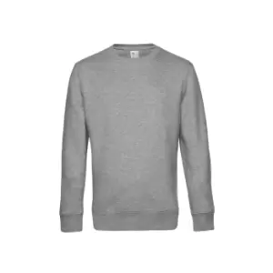 Image of B&C Mens King Crew Neck Sweater (3XL) (Heather Grey)