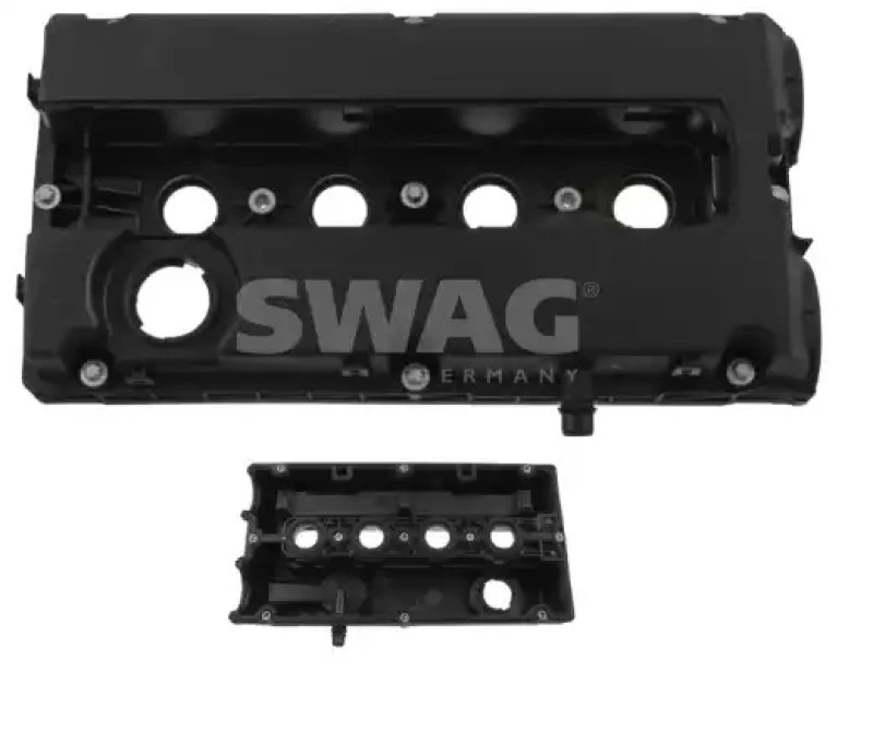 Image of SWAG 40 94 6495 Rocker Cover with gasket/seal Plastic Rocker Cover (977)