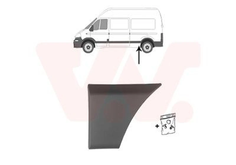 Image of VAN WEZEL Trim / Protective Strip, sidewall VAN WEZEL 4388425