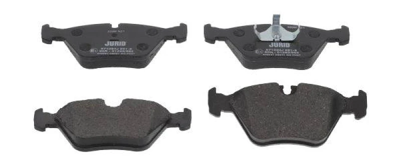 Image of JURID 571394J Brake pad set prepared for wear warning indicator, without accessories, with piston clip Brake Pad Set,disc brake (402)
