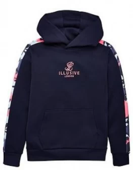 Illusive London Boys Camo Panelled Overhead Hoodie