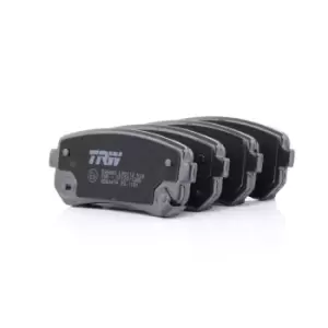 Image of TRW Brake pad set GDB3474 Brake pads,Brake pad set, disc brake HYUNDAI,KIA,ix35 (LM, EL, ELH),i30 (FD),i20 (PB, PBT),TUCSON (JM),i30 CW (FD)