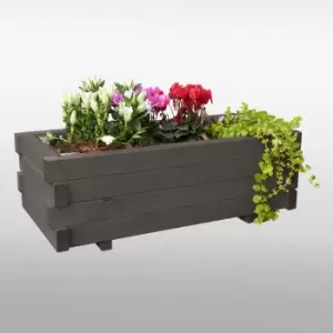 image of Promex Grey Garden Flower Box Trough