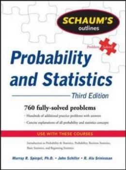 Image of Probability and Statistics by John J Schiller Paperback