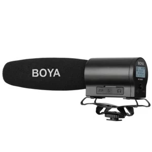 image of Boya BY-DMR7 Shotgun Microphone with Integrated Flash Recorder