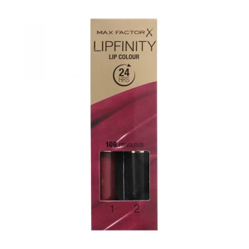 image of Max Factor Lipfinity Longwear Lipstick Frivolous 108 Purple