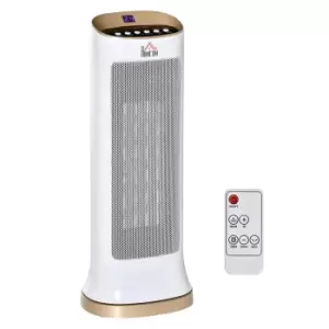 image of HOMCOM Oscillating Table Top Space Heater, white