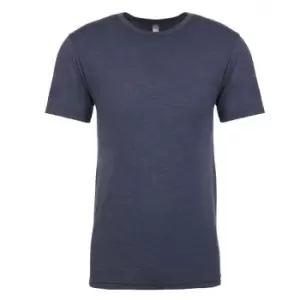 image of Next Level Mens Tri-Blend Crew Neck T-Shirt (3XL) (Indigo)