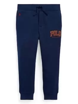 Image of Ralph Lauren Boys Polo Logo Jog Pants - French Navy/wine, Navy, Size 7 Years=S