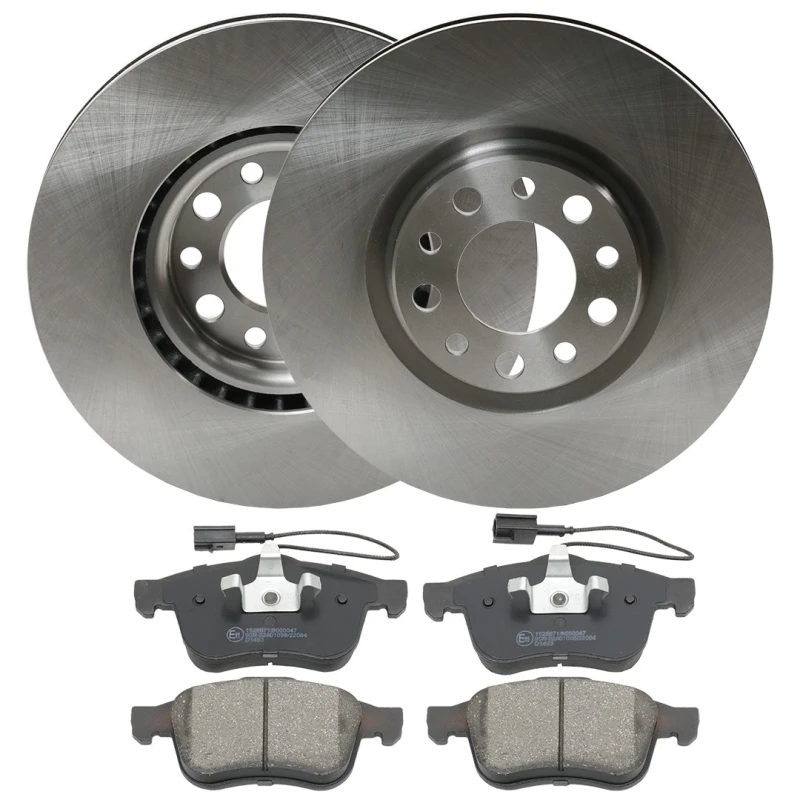 Image of RIDEX 3405B1500 Brake disc and pads set Front Axle, Brake Disc Type: internally vented Brake Set,disc brakes (3405)