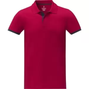 image of Elevate Mens Morgan Short-Sleeved Polo Shirt (M) (Red)