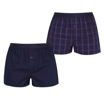 Image of Boss 2 Pack Woven Boxers - Blue