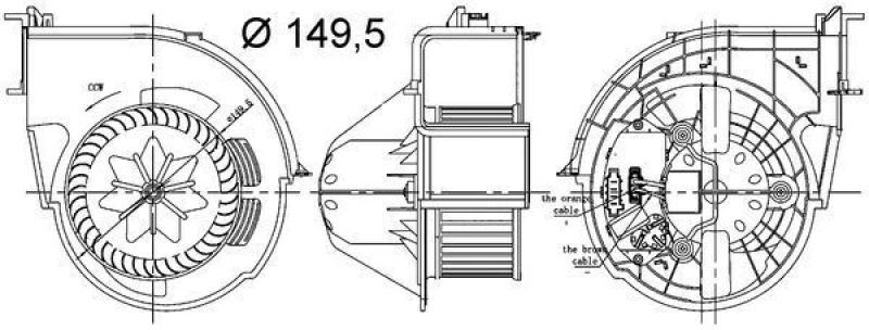 Image of Blower motor MAHLE AB 83 000S