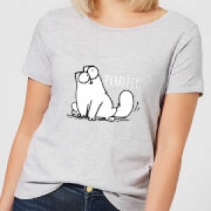 Image of Simons Cat Purrfect Womens T-Shirt - Grey - 3XL