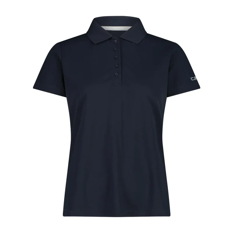 Image of CMP Womens pique polo shirt CMP One colour Bleu Female XS