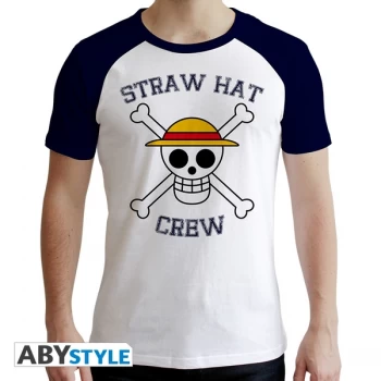 Image of One Piece - Skull Mens Large T-Shirt - White