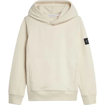 Image of Calvin Klein Jeans Calvin Klein Badge Hoodie - Muslin ACJ
