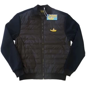 Image of The Beatles - Yellow Submarine Unisex Large Quilted Jacket - Black