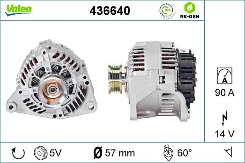 Image of Alternator VALEO 436640