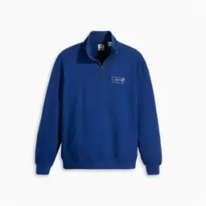 Image of Levis Quarter Zip BatWing Fleece - Blue