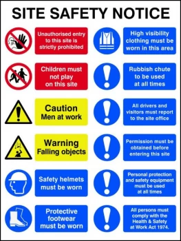 Image of Spectrum Industrial Site Safety Notice FMX 600x800mm 4552