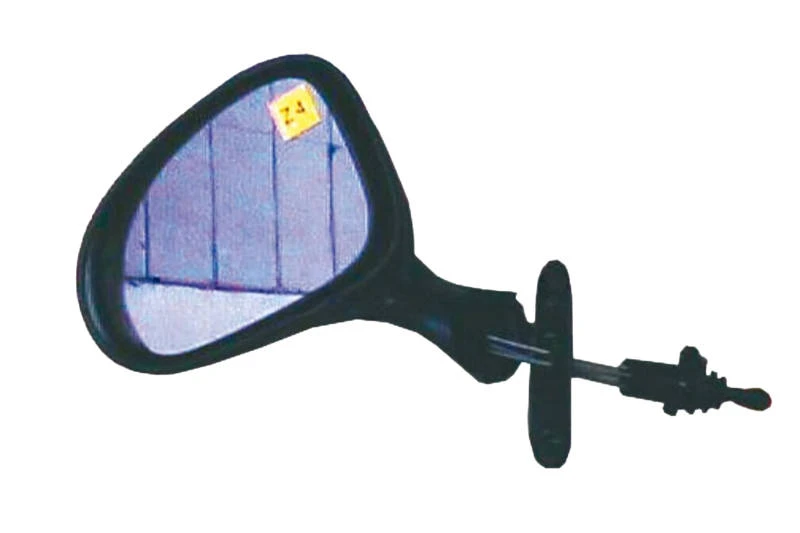 Image of PRASCO DW3207124 Wing mirror Left, black, Manual, Convex Outside Mirror (50)